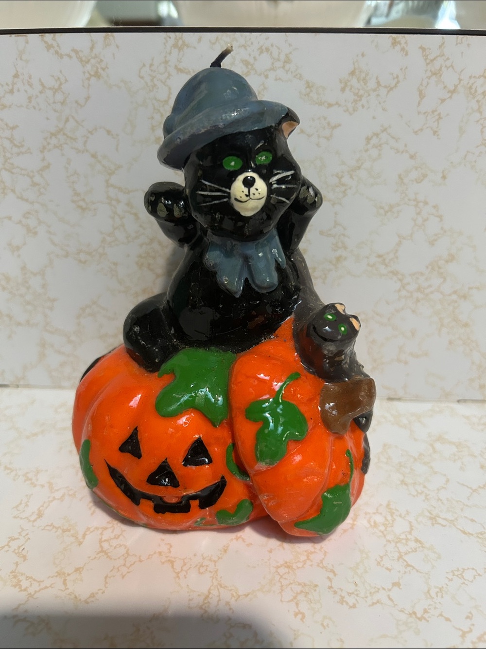 vintage Halloween candle